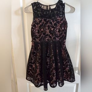 Black and Pink Girls Dress